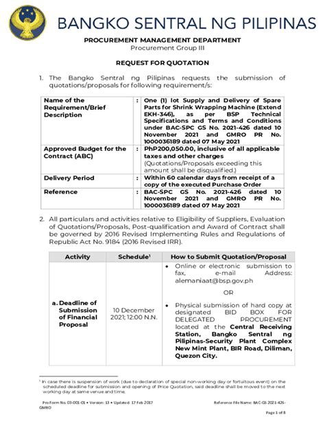 DPWH Procurement Manual .